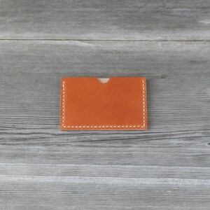 Leather Stacked Card Case // Caramel image 2