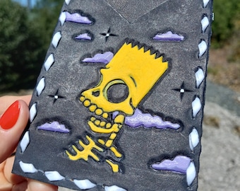 Cartera de HALLOWEEN de BART SIMPSON // Negro antiguo