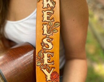 CUSTOM GUITAR STRAP // message me to discuss your design before purchasing this post