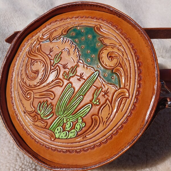 Saguaro Creek Hand-Tooled Bag