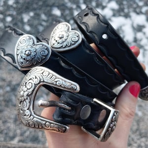 Herz Concho Skinny Gürtel