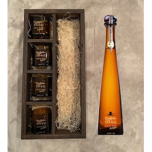 Don Julio 1942 Tequila Bottle Rocks Glasses Gift Set - Full Bottle Not Included