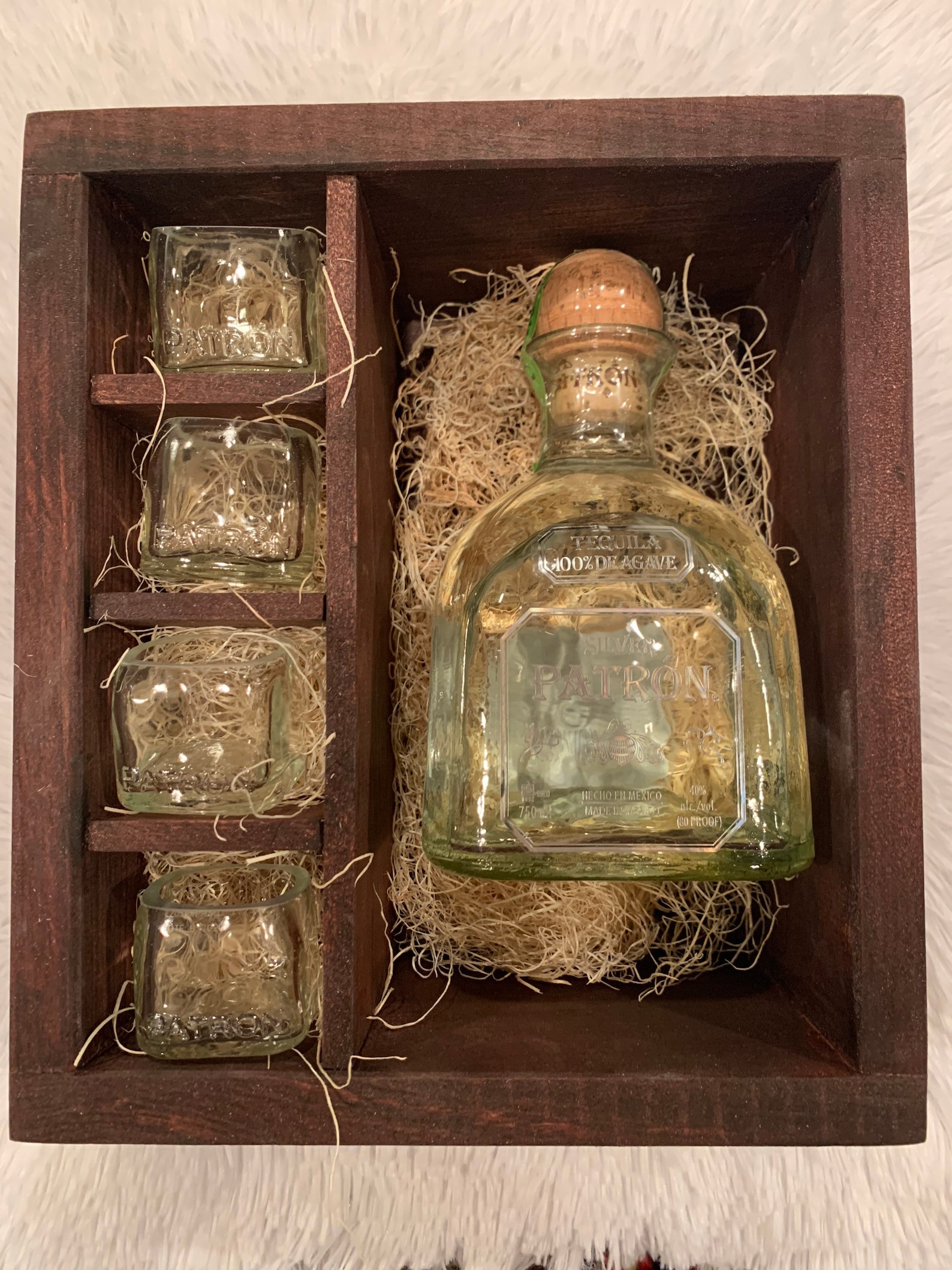Patron Tequila Shot Glass Gift Set full Bottle Not Included / Etsy