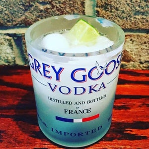 Grey Goose Vodka Rocks Glasses (2) from Empty Liter Bottles