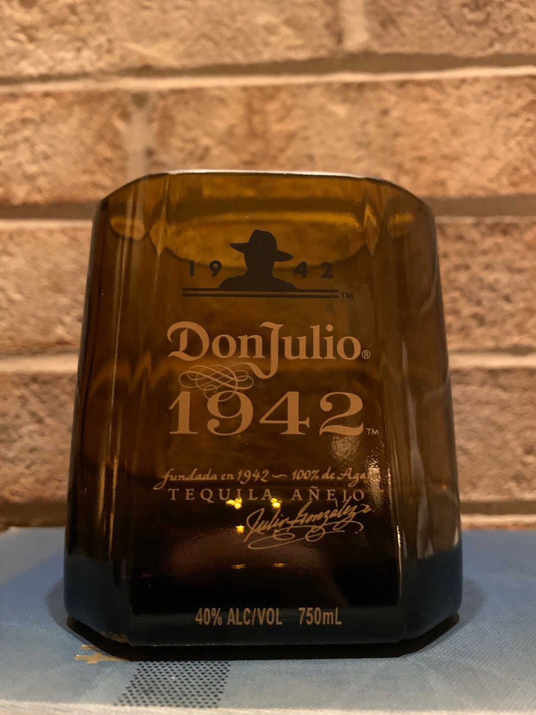 Don Julio 1942 Tequila Rocks Glass Made From Empty Bottle 1 Etsy