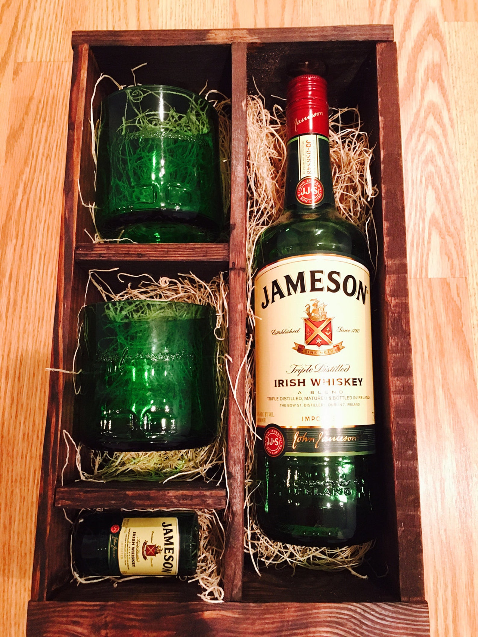 Jameson Whiskey Gift Set 2 Rocks Glasses and 1 Shot Etsy