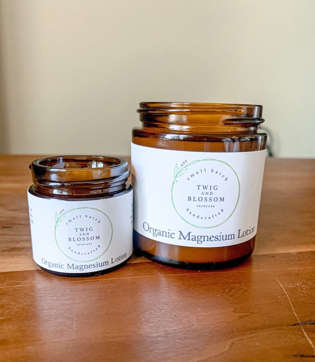 Organic Magnesium Lotionvanilla Scented, Sore Muscles, Bedtime Lotion