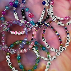 Swifty Friendship Bracelet / Taylor Friendship Bracelets / Beaded Bracelets / Custom / PLEASE READ DESCRIPTION / Swift