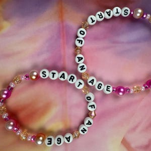 Start of an Age Bracelet / Swifty Friendship Bracelet / Taylor Friendship Bracelets / Era Beaded Bracelets / Swift / Long Live