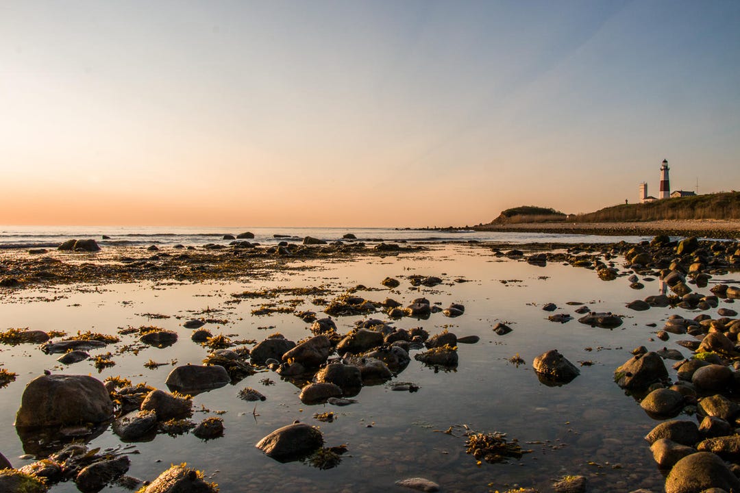 High Tide, Montauk Photograph, Nautical Decor, Abstract Art, Coastal