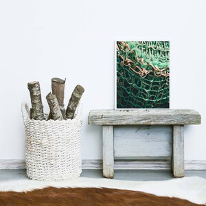 montauk fishing net, montauk photography, the dock, new england fishing art, textural art