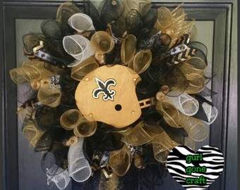 Corona de los Saints Who DAT Nation, corona de Nueva Orleans, corona negra y dorada, corona de la NFL