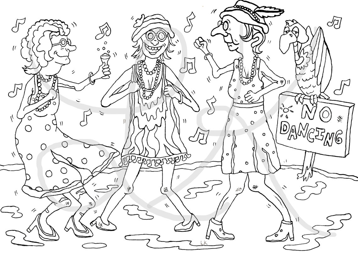 Granny's off Her Med's Coloring Book Grandma's | Etsy