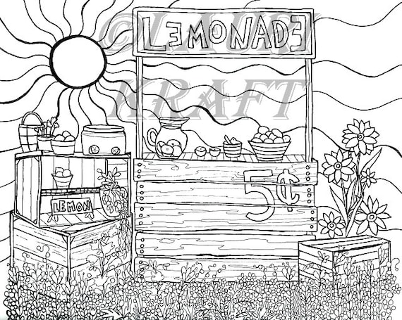 Country Market - Printable Adult Coloring Page from Favoreads (Coloring  book pages for adults and kids, Coloring sheets, Coloring Designs)