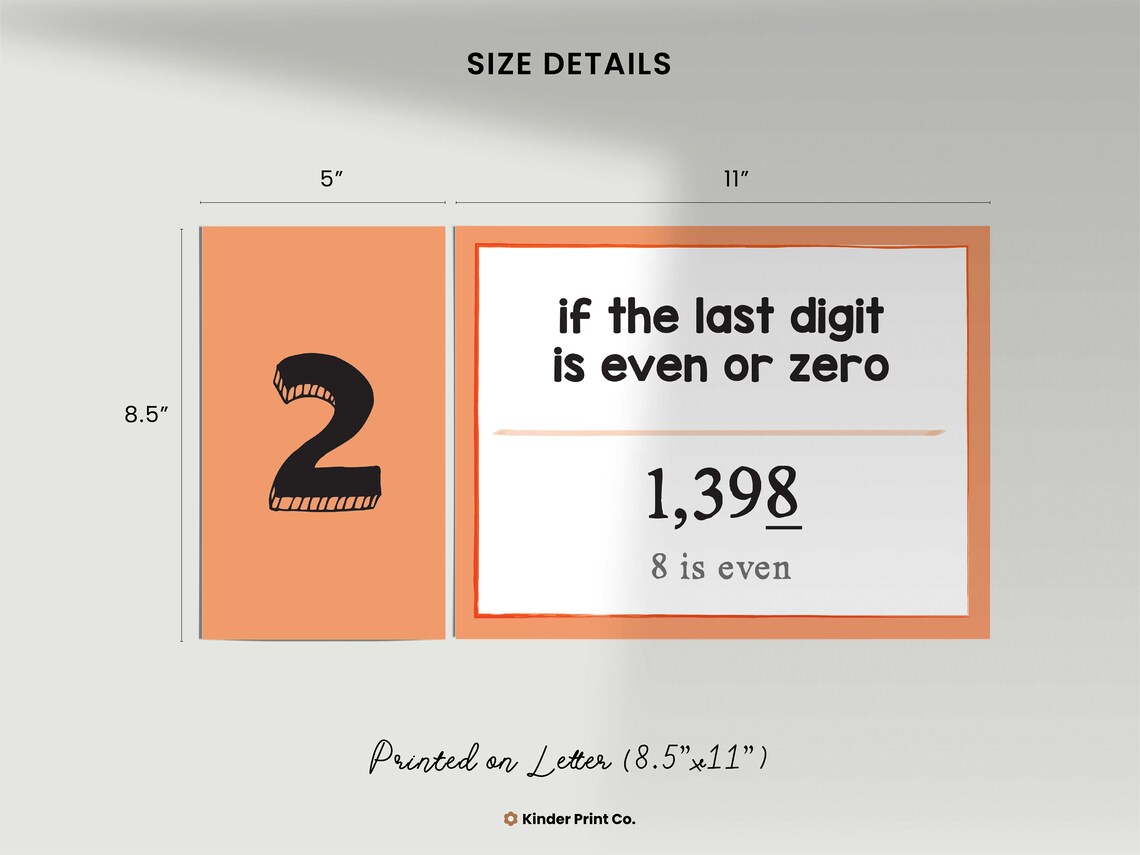 Divisibility rules poster display math classroom posters etsy