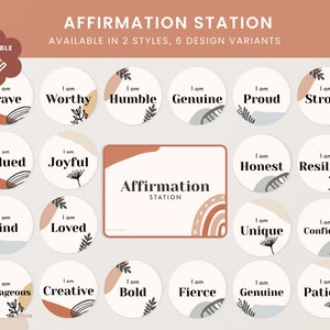 Affirmation Station, Growth Mindset, Motivational Display