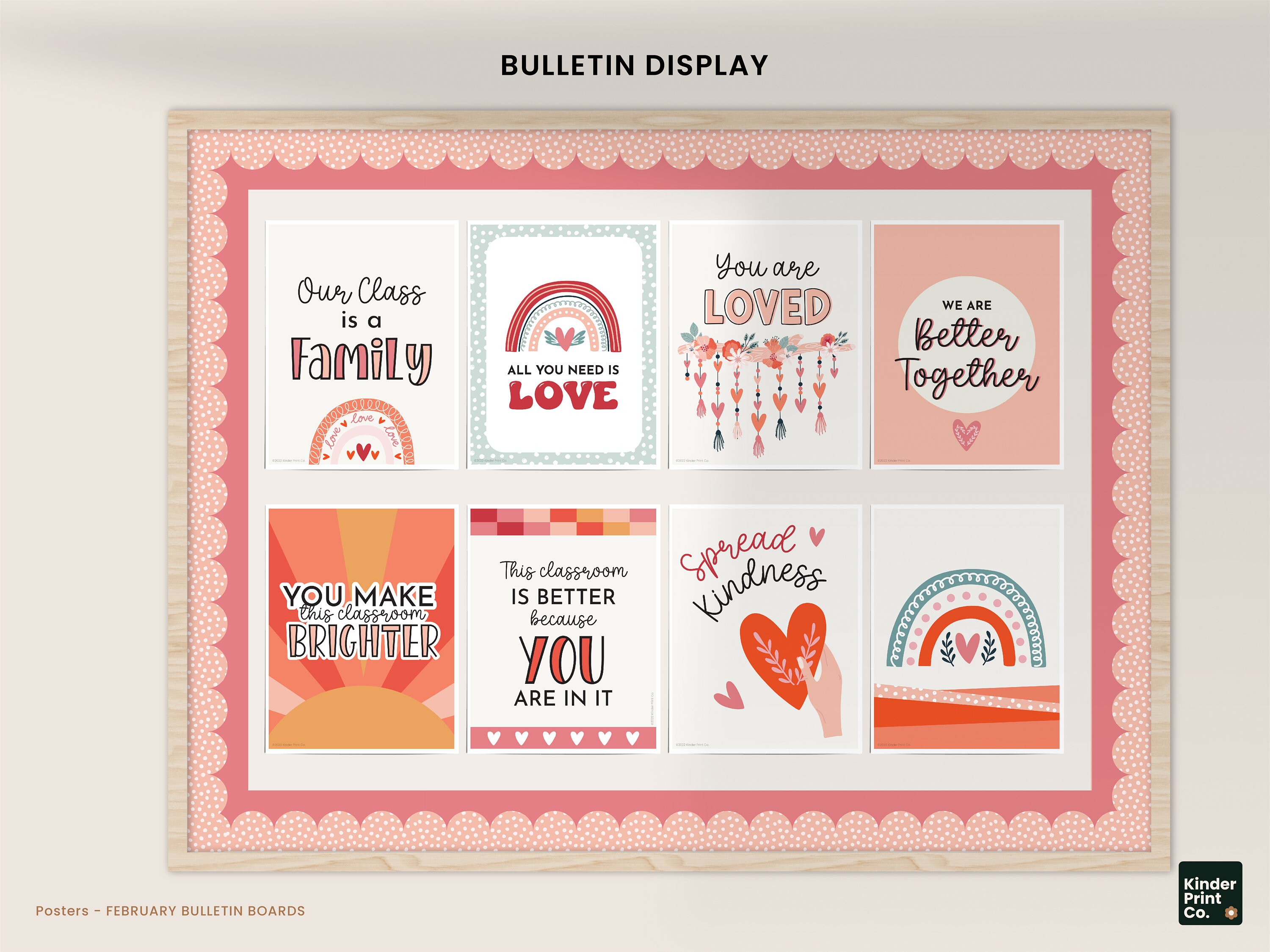 Valentine's Day 10 Mini Poster Set February Classroom - Etsy