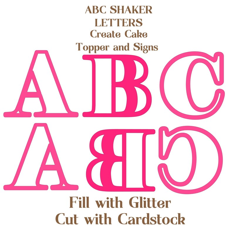 ABC SHAKER LETTERS - Etsy