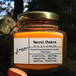 Chakra Candles Root , Sacral, Solar, Heart, Throat, Third eye, Crown, aromatherapy candle, Meditation, Spiritual, Intention Candle, image 2