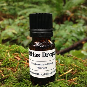 Bliss Drops- Uplifting essential oil blend, relaxation blend, happiness, stress relief