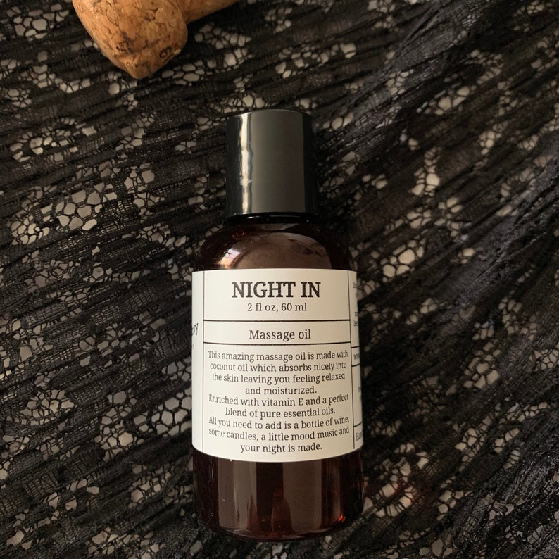 Night In Aromatherapy massage oil, Libido booster massage oil, aromatherapy massage, couples gift, image 9