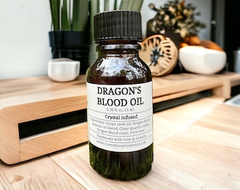 Dragon's Blood Oil- Spiritual oil, Spell oil, Protection, Banish Negativity, Curse Removal, Magic
