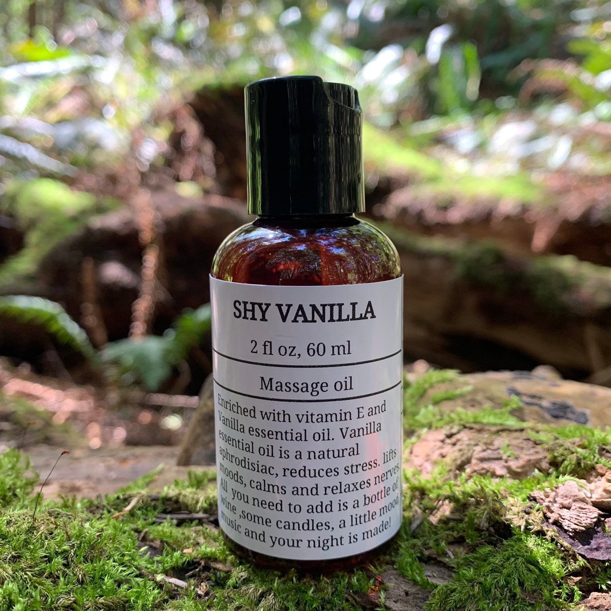 Shy Vanilla Massage Oil Aphrodisiac All Natural Edible Etsy