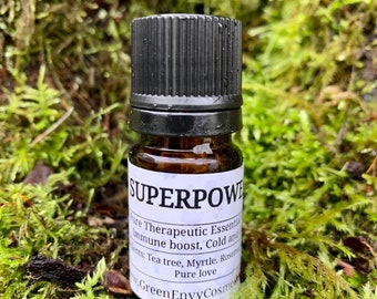 Superpoder: mezcla de aceites esenciales, refuerzo inmunológico, remedio natural.