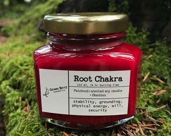 Chakra Candles- Root , Sacral, Solar, Heart, Throat, Third eye, Crown, aromatherapy candle, Meditation, Spiritual, Intention Candle,