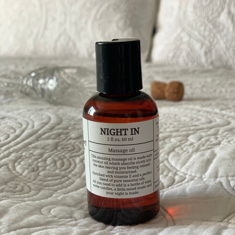 Night In Aromatherapy massage oil, Libido booster massage oil, aromatherapy massage, couples gift, image 8