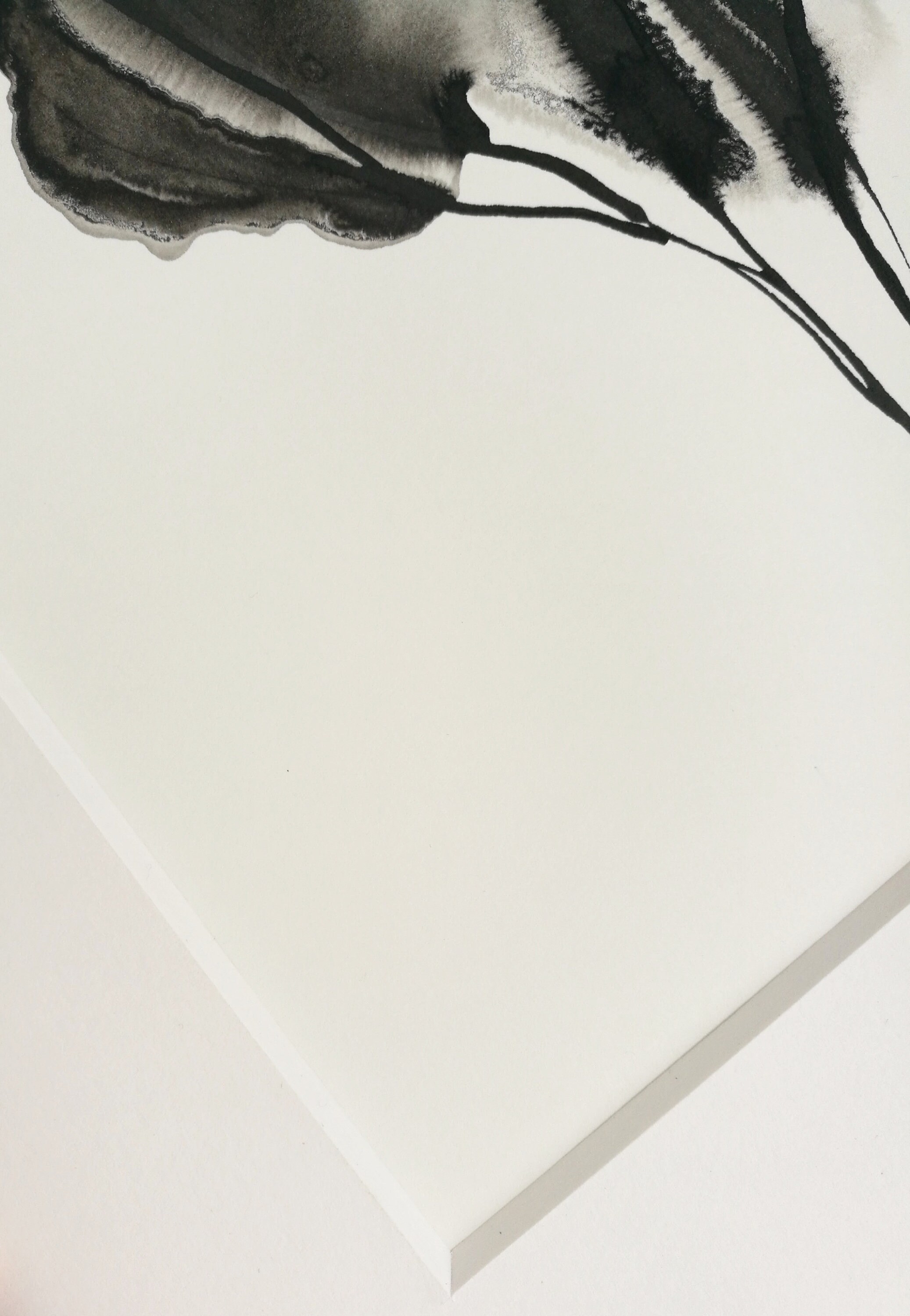 Zen Wall Art ORIGINAL Art Black and White Wall Art Abstract Etsy