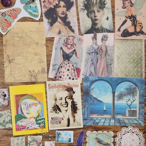Paper&Stickers Junk Journal Scrapbook Ephemera Kit ECLECTIC PREMIUM assortiti 4