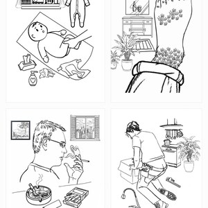 8 GROSS THINGS Funny Coloring Pages Printable PDF Colouring Activity ...