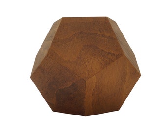 Dodecaheder Heilige Geometrie, Dodecaheder Geometrie, Goldenes Verhältnis Geometrie, Holz Dodecaheder, Platonic Solid , Moderne Skulptur , Phi