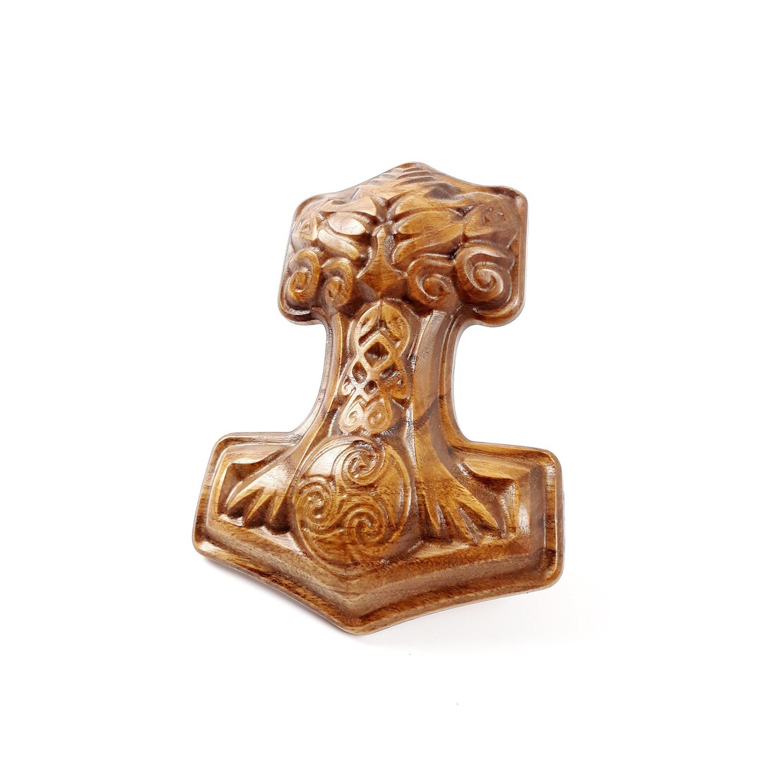 Thor Hammer Holz Zeichen Home Decor geschnitzte Holz Etsy.de