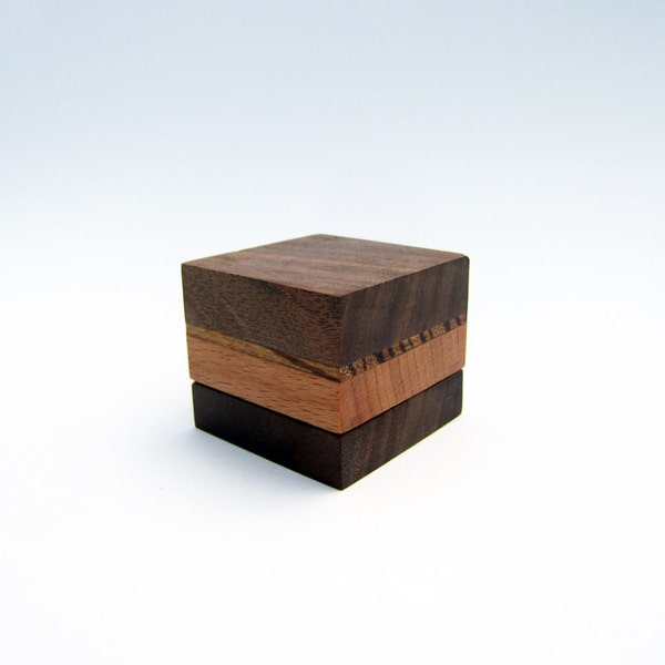 Box in legno anello, casella di anello di fidanzamento, casella di anello di nozze, matrimonio scatola anello, anello scatola anello di legno, in legno, anello fidanzamento di casella