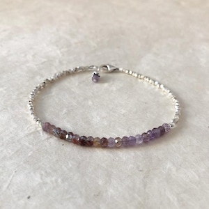 Auralite Hill Tribe Thai Silver Beaded Stacking Bracelet, Sundance Style, Sundance Tribe, Dainty Bracelet, Layering Bracelet