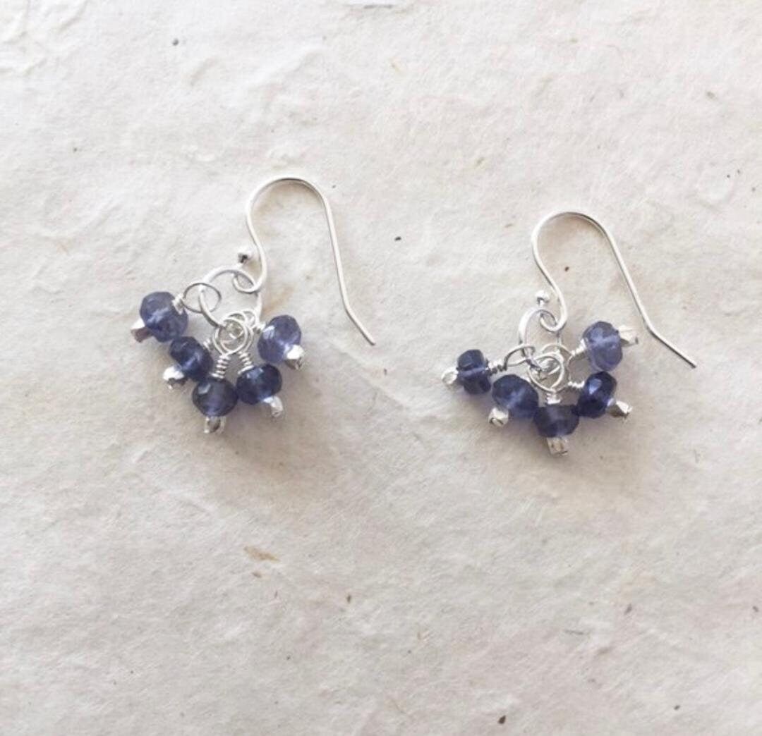 •IO• calcite + silver earrings