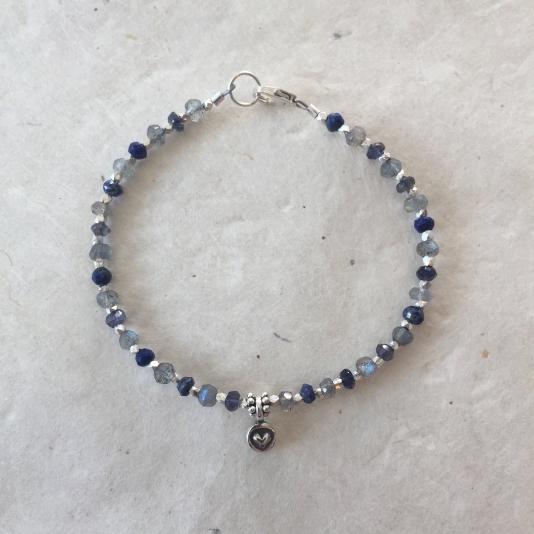 Lapis Lazuli Labradorite Iolite Karen Hill Tribe Thai Silver - Etsy