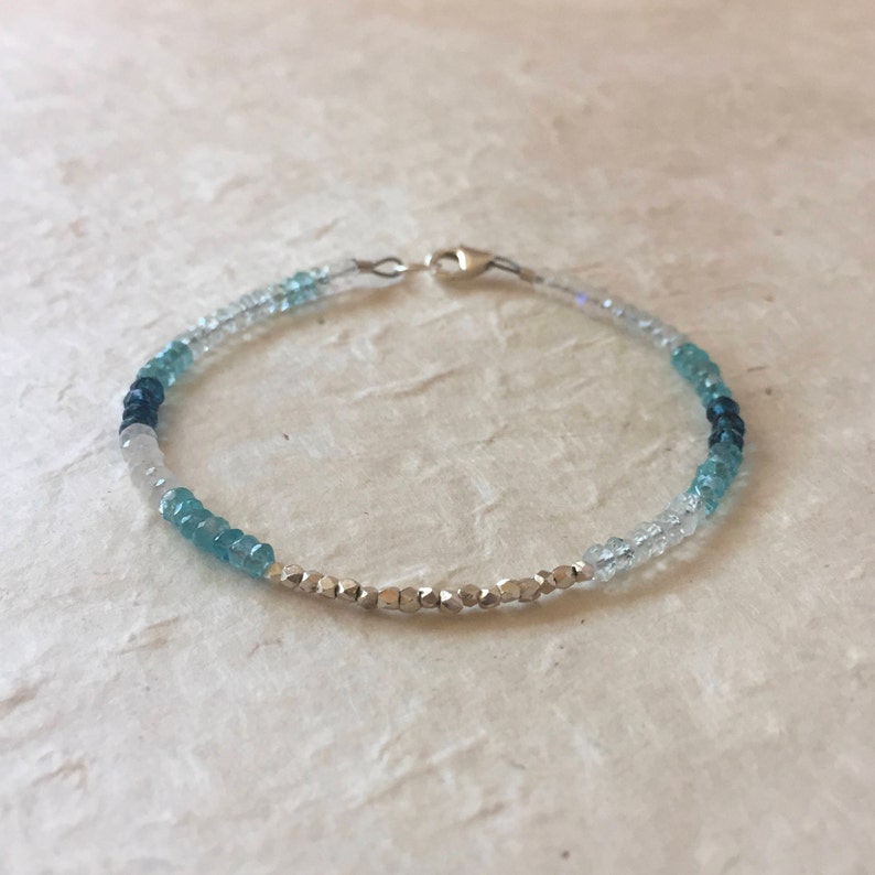 Aquamarine Moonstone Apatite London Blue Quartz Karen Hill Etsy