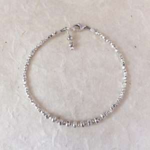 Daisy Stamp Karen Hill Tribe Silver Beaded Bracelet: Sundance Style image 2