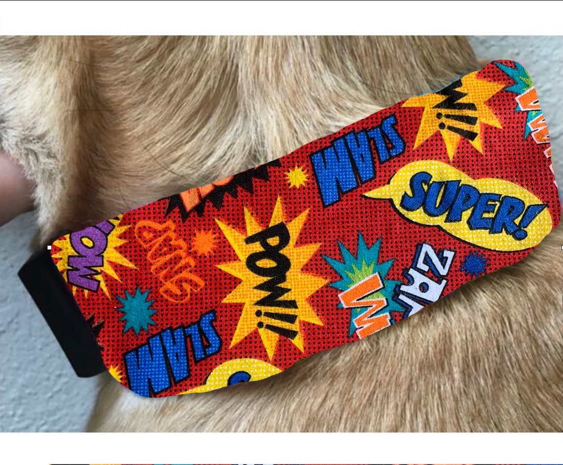Summer Ice Pack Dog Collar/ Cooling Dog Collar/ Superhero Dog Etsy