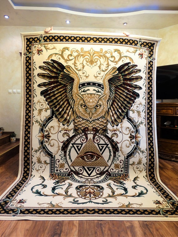 Freimaurer Gewebten Teppich 6 X 9 Freimaurer Illuminati Etsy