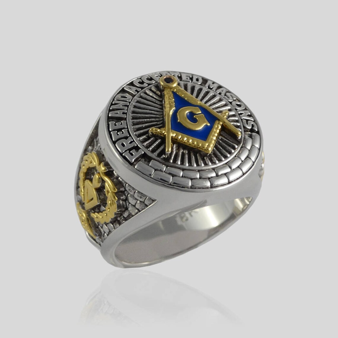 Square and Compass Masonic Blue Stone Free and Accepted Masons - Etsy