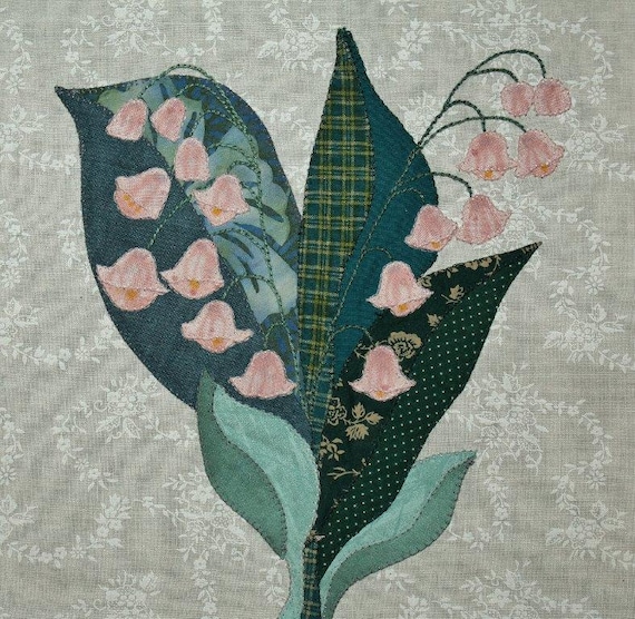 Lily-of-the-Valley Appliqué Block
