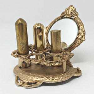 vintage lipstick holder with mirror
