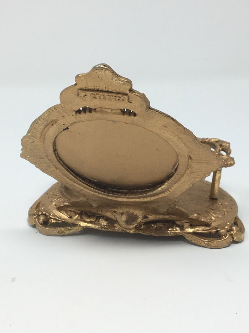 Vintage Lipstick Holder CELESTE Antique Brass With Mirror Etsy