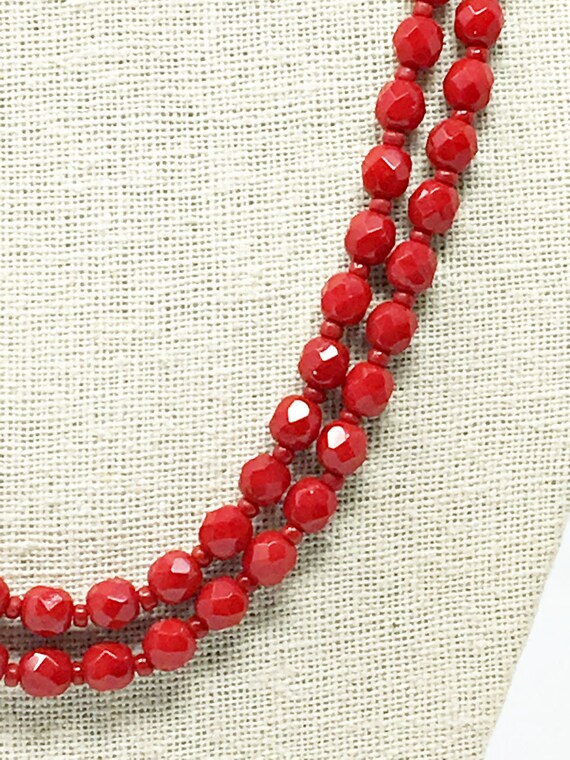 Vintage West Germany Gorgeous Lipstick Red Neckla… - image 3