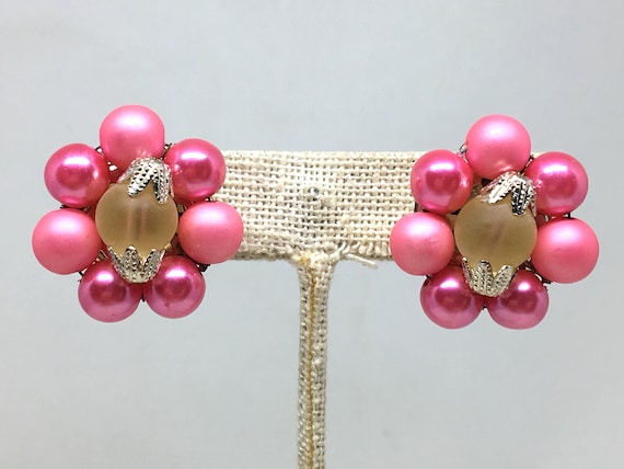 Vintage Japan Set Pink Three Strand Beaded Neckla… - image 5