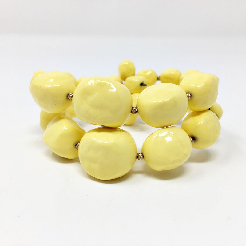 Yellow Bracelet - Etsy